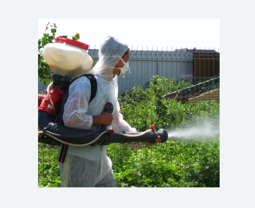 Акарицидная обработка территории в Бирюсинске